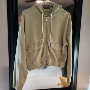 Aerie crop zip up NWOT